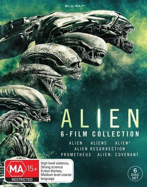 Alien 6 Film Collection Aliens Alien 3 Resurrection Prometheus Covenant Blu Ray