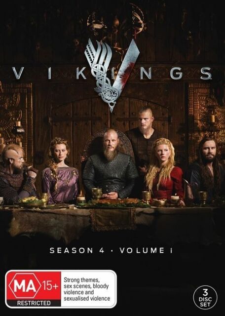 Vikings : Season 4 : Part 1 (DVD, 2016, 4-Disc Set)