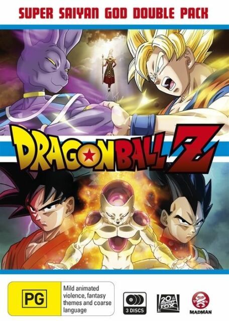 Dragon Ball Z - Super Saiyan God Double Pack Blu-ray, 2016, 2-Disc Set