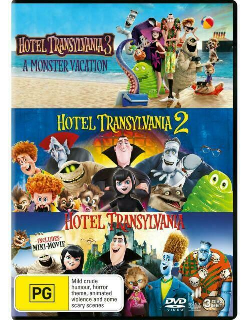 Hotel Transylvania 1, 2 & 3 DVD R4 New & Sealed