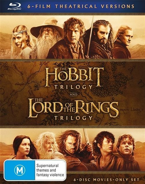 Middle Earth Blu ray Box Set Collection The Hobbit+The Lord of The Rings Trilogy